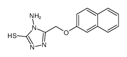 3-(β-naphthyloxymethyl)-4-amino-5-mercapto-1,2,4-triazole Structure