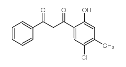 1-(5-氯-2-羟基-4-甲苯)-3-苯基-1,3-丙二酮结构式