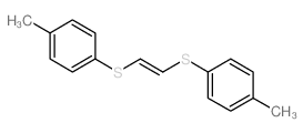 1-methyl-4-[(E)-2-(4-methylphenyl)sulfanylethenyl]sulfanyl-benzene Structure