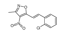 5-[2-(2-chlorophenyl)ethenyl]-3-methyl-4-nitro-1,2-oxazole结构式