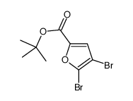 4,5-二溴呋喃-2-羧酸叔丁酯结构式