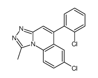 7-chloro-5-(2-chlorophenyl)-1-methyl-[1,2,4]triazolo[4,3-a]quinoline Structure