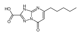 7-oxo-5-pentyl-1H-[1,2,4]triazolo[1,5-a]pyrimidine-2-carboxylic acid结构式