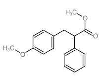 Benzenepropanoic acid,4-methoxy-a-phenyl-, methyl ester结构式