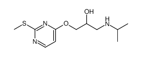 1-isopropylamino-3-(2-methylsulfanyl-pyrimidin-4-yloxy)-propan-2-ol Structure