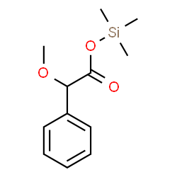 2-Methoxy-2-phenylacetic acid trimethylsilyl ester Structure