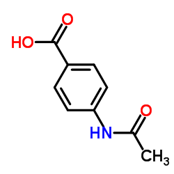 4-乙酰氨基苯甲酸结构式