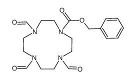 1,4,7-triformyl-10-(benzyloxycarbonyl)-1,4,7,10-tetraazacyclododecane Structure