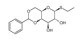 乙基 4,6-O-亚苄基硫代-beta-D-半乳糖苷结构式