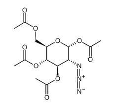 1,3,4,6-tetra-o-acetyl-2-azido-2-deoxy-alpha-d-glucopyranose Structure
