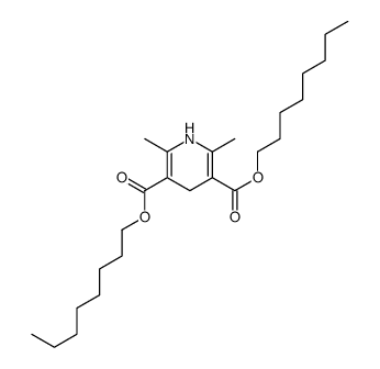 dioctyl 2,6-dimethyl-1,4-dihydropyridine-3,5-dicarboxylate Structure