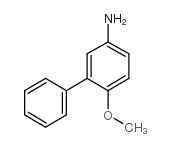 3-苯基-4-甲氧基苯胺结构式
