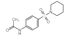 Acetamide,N-[4-(1-piperidinylsulfonyl)phenyl]- Structure