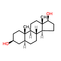 5α-Androstane-3β,17β-diol structure