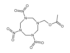 1-acetoxymethyl-3,5,7-trinitro-[1,3,5,7]tetrazocane结构式