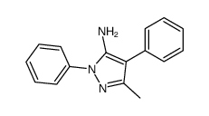 3-甲基-1,4-二苯基-1H-吡唑-5-胺结构式