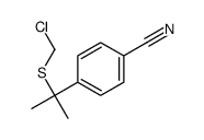4-[2-(chloromethylsulfanyl)propan-2-yl]benzonitrile结构式