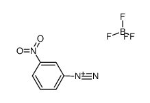 3-nitrobenzene-1-diazonium tertafluoroborate结构式