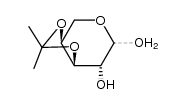 3,4-O-isopropylidene-L-arabinopyranose结构式
