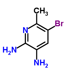 2,3-二氨基-5-溴-6-甲基吡啶结构式