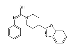 1-Piperidinecarbothioamide,4-(2-benzoxazolyl)-N-phenyl-(9CI)结构式