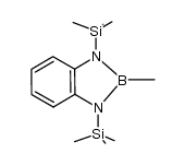 C6H4-1,2-{-NSi(CH3)3-}2BCH3结构式