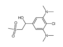 4-chloro-3,5-bis(dimethylamino)-α-[(methylsulfonyl)methyl]benzyl alcohol Structure