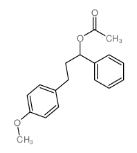 Benzenepropanol,4-methoxy-a-phenyl-, 1-acetate Structure