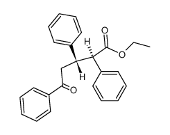 (+/-)-erythro-5-oxo-2.3.5-triphenyl-valeric acid ethyl ester结构式