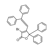 3-bromo-4-(2,2-diphenylethenyl)-5,5-diphenylfuran-2-one结构式