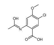 2-acetamido-5-chloro-4-methoxybenzoic acid结构式
