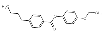 4-丁基苯甲酸4-乙氧基苯基酯结构式