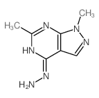 1H-Pyrazolo[3,4-d]pyrimidine,4-hydrazinyl-1,6-dimethyl- Structure