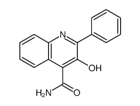 3-hydroxy-2-phenyl-quinoline-4-carboxylic acid amide Structure