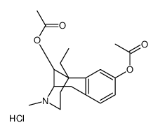6-ethyl-3-methyl-1,2,3,4,5,6-hexahydro-2,6-methanobenzo[d]azocine-8,11-diyl diacetate hydrochloride结构式