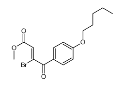 methyl 3-bromo-4-oxo-4-(4-pentoxyphenyl)but-2-enoate Structure