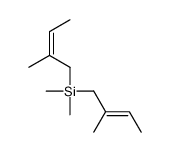 dimethyl-bis(2-methylbut-2-enyl)silane结构式