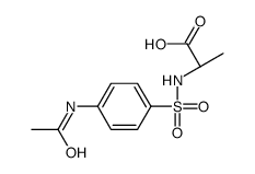(2S)-2-[(4-acetamidophenyl)sulfonylamino]propanoic acid Structure