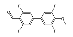 3,3',5,5'-tetrafluoro-4'-methoxy[1,1'-biphenyl]-4-carbaldehyde Structure