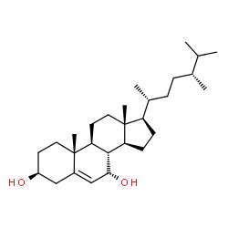 ergost-5-ene-3,7-diol Structure