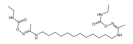1,12-bis-(N,N'-ethylcarbamoyloxyacetamidinyl)dodecane结构式