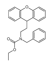 ethyl (2-(9H-xanthen-9-yl)ethyl)(benzyl)carbamate结构式