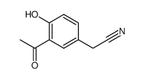 4-hydroxy-3-acetylphenylacetonitrile结构式