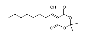 5-(1-hydroxyoctylidene)-2,2-dimethyl-1,3-dioxane-4,6-dione Structure