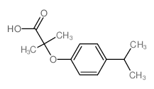 2-(4-异丙基苯氧基)-2-甲基丙酸结构式
