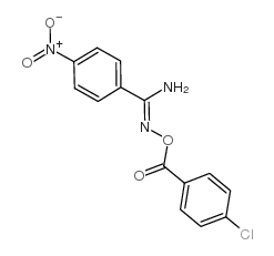 N'-(4-氯苯甲酰氧基)-4-硝基苯甲酰胺结构式