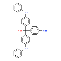 4-amino-4',4''-dianilinotrityl alcohol结构式