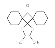 14,14-Bis(ethylthio)dispiro(5.1.5.1)tetradecan-7-one Structure