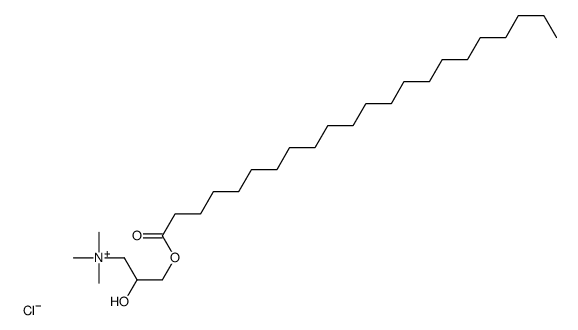 (3-docosanoyloxy-2-hydroxypropyl)-trimethylazanium,chloride Structure