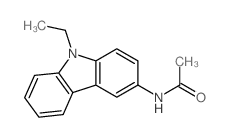 Acetamide,N-(9-ethyl-9H-carbazol-3-yl)-结构式